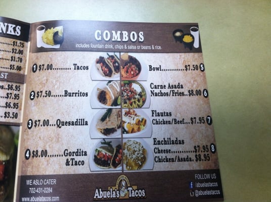 Menu photo 7 Abuela's Tacos Las Vegas, NV