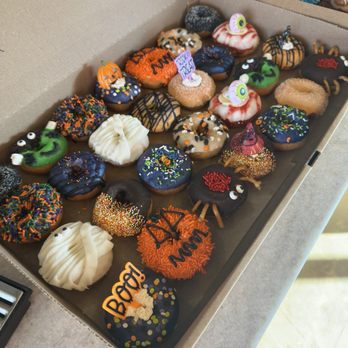 Broad Street Dough - Display of the Halloween donuts - Donuts Near Me - Oakhurst, New Jersey