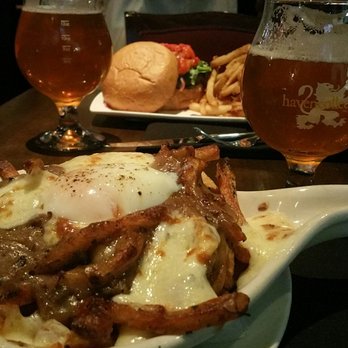 Haven Craft Kitchen + Bar - That cheese curd 'bout to get pullt! And The Haven Burger - New American Near Me - Orange, California