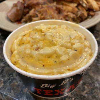 Big B's Texas BBQ - Mac and cheese, 3-meat plate - Barbeque Near Me - Henderson, Nevada Big B's Texas BBQ - Mac and cheese, 3-meat plate - Barbeque Near Me - Henderson, Nevada
