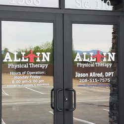 All In Physical Therapy - Front doors looking good!!!