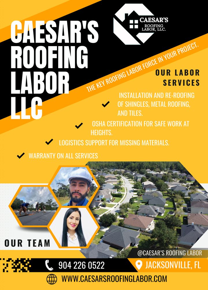 Slide of Caesar's Roofing Labor