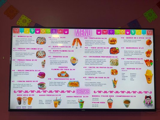 Menu photo 4 Las Fridas Everett, WA