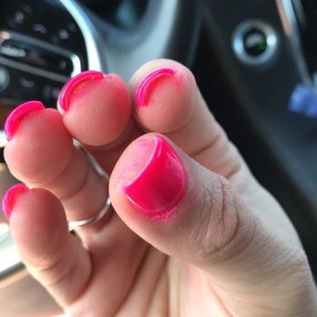 SB Nails & Spa - Didn't even clean up around the nail. - Nail Salons Near Me - Spring Branch, Texas