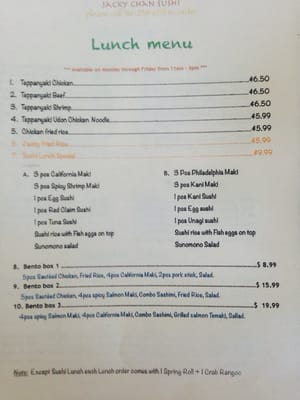 Menu photo 1 Jacky Chan Sushi Wichita, KS Menu photo 1 Jacky Chan Sushi Wichita, KS