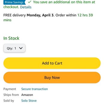 Solo Stove - Ships from Amazon but Sold by Solo Stove? Maybe it's a different Solo Stove company? - Grilling Equipment Near Me - Grapevine, Texas
