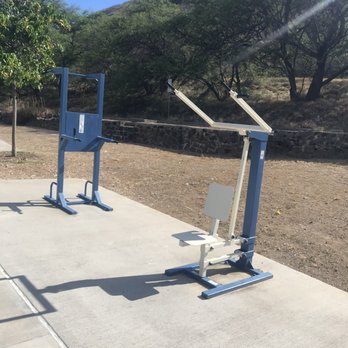 Bryan Clay Exercise Park - Body weight pull down to exercise you latissimus dorsi - Parks Near Me - Honolulu, Hawaii