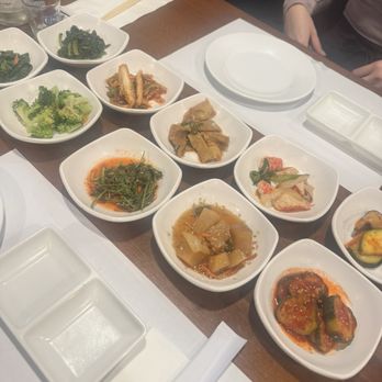 Venice Beach - Variety of banchan/side dishes - Seafood Near Me - Buena Park, California Venice Beach - Variety of banchan/side dishes - Seafood Near Me - Buena Park, California