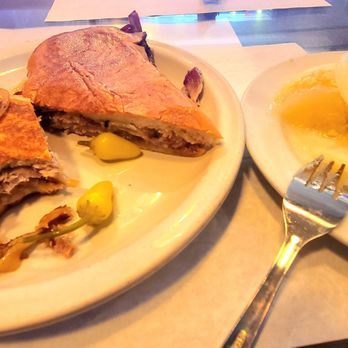 Baracoa Cuban Cafe - Pan con Lechon sandwich & yucca with mojo sauce. - Cuban Near Me - Los Angeles, California Baracoa Cuban Cafe - Pan con Lechon sandwich & yucca with mojo sauce. - Cuban Near Me - Los Angeles, California