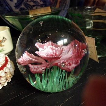 Thanks For the Thyme - Glass Paperweight - Antiques Near Me - Franklin, Indiana