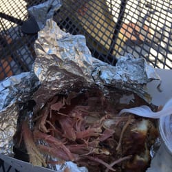 Gobble Gobble Food Truck - So, so overcooked and dry. This is a picture of the moment right before I gave up and threw this in the trash.
