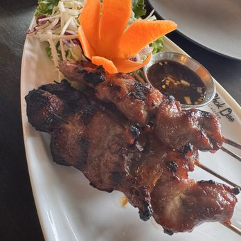Ban Chok Dee Thai Cuisine-Maple Ridge - Pork Satay / Moo Ping (4 pcs) - Thai Near Me - Maple Ridge, British Columbia