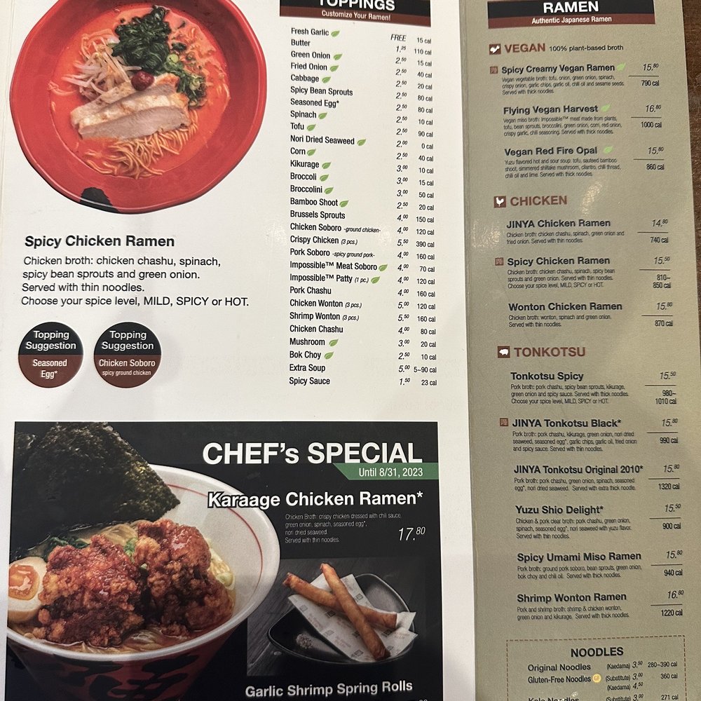 JINYA Ramen Bar - Tulsa - Menu - Tapas/Small Plates Near Me - Tulsa, Oklahoma JINYA Ramen Bar - Tulsa - Menu - Tapas/Small Plates Near Me - Tulsa, Oklahoma