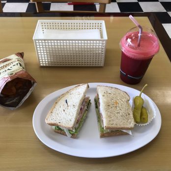 Itz-A-Deli - Turkado on rye, beet juice and chips.. so good! - Delis Near Me - Lake Forest, California