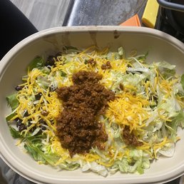 a bowl of taco salad