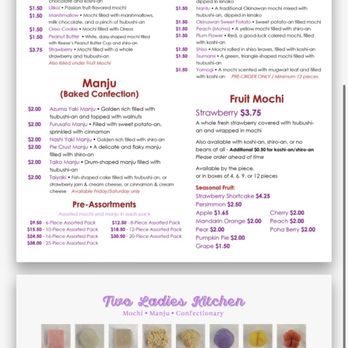 Two Ladies Kitchen - Yummy Mochi! Updated menu as of Aug 26,2022 - Bakeries Near Me - Hilo, Hawaii Two Ladies Kitchen - Yummy Mochi! Updated menu as of Aug 26,2022 - Bakeries Near Me - Hilo, Hawaii