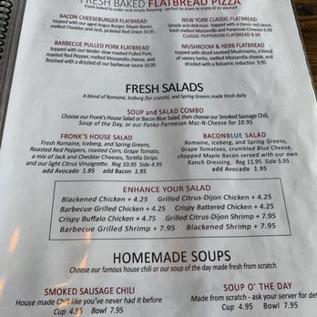Fronk's - Menu - Burgers Near Me - Bellflower, California
