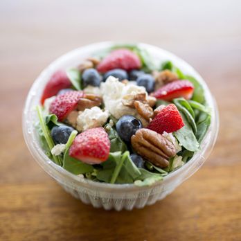 GroundSwell Surf Cafe - a salad in a plastic container - Cafes Near Me - Salisbury, Massachusetts