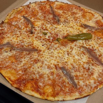Colony Grill - Anchovies, hot oil, 1/2 cooked - Pizza Near Me - Norwalk, Connecticut