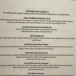 Part of the menu with our dishes. Part of the menu with our dishes.