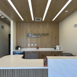 HaloHeat Sauna Studios - Stepping into our welcoming reception area helps set the vibe for your recovery and relaxation wellness session