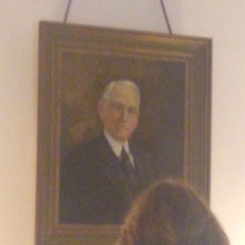 Hardman Farm Historic Site - Portrait of Dr. Hardman in one of the front rooms. - Landmarks & Historical Buildings Near Me - Sautee Nacoochee, Georgia