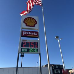 Pilot Travel Center - We got Shell for $2.75.