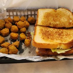 The Gathering Place - Turkey Club with Fried Okra