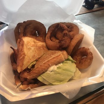 The Sand Box & Grill - Had to get a BLT and onion rings to go! - Bars Near Me - Lochbuie, Colorado The Sand Box & Grill - Had to get a BLT and onion rings to go! - Bars Near Me - Lochbuie, Colorado