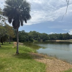 View of one of the lakeside areas in the park