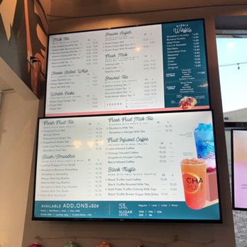 Chaplus - Menu 6/2021 - Bubble Tea Near Me - Anaheim, California
