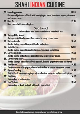Menu photo 8 Shahi Indian Cuisine Saginaw, MI Menu photo 8 Shahi Indian Cuisine Saginaw, MI