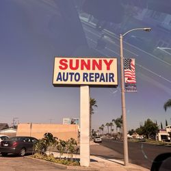 Sunny Auto Repair - Shop sign from street