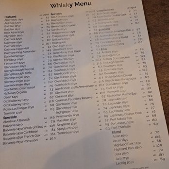 Lord Wargrave - Scottish whisky menu - Pubs Near Me - London, XGL