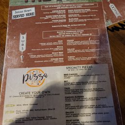 the menu