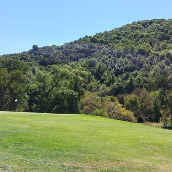 Redwood Canyon Golf Course - Elevated green on a hill above the valley floor - Golf Near Me - Castro Valley, California