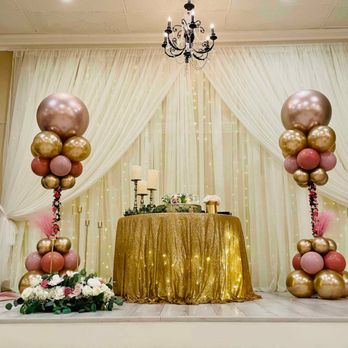 Roxstar Arrangements - Before the cake was placed on table - Balloon Services Near Me