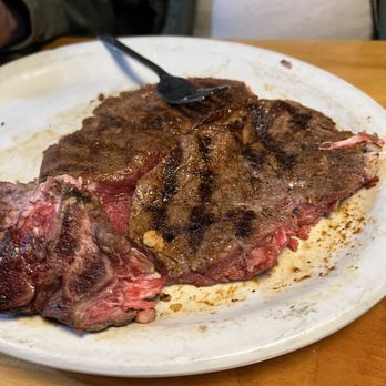 Santa Fe Cattle - My husband's 2nd steak. - Steakhouses Near Me - Sapulpa, Oklahoma