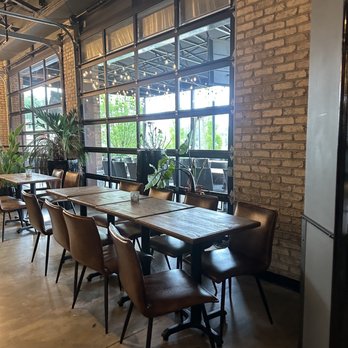 Hangar Kitchen Plus Bar - Inside area looking out to patio. - Tacos Near Me - St. Louis, Missouri