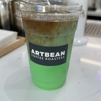 Artbean Coffee - Pandan latte - Art Galleries Near Me - New York, New York