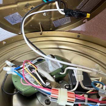 1StopLighting - Here's the location of the receiver inside the fan. - Home Decor Near Me - Sacramento, California