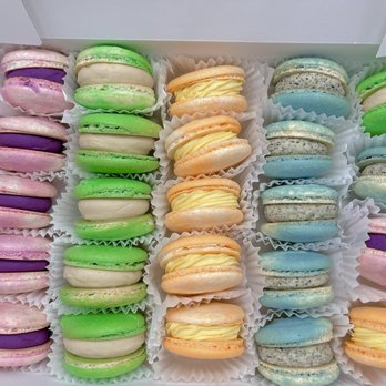 Made By Masami - Macarons (flavors: ube, jasmine green tea, mango, black sesame) SO GOOD!!! :D - Desserts Near Me Made By Masami - Macarons (flavors: ube, jasmine green tea, mango, black sesame) SO GOOD!!! :D - Desserts Near Me