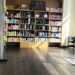 Product rack. They really push you on product
