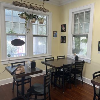 HoneySuckle Cafe - Eat-in section- this is a Carry Out Cafe, but she has a few tables is you'd like to sit and eat. - Salad Near Me - Norfolk, Virginia HoneySuckle Cafe - Eat-in section- this is a Carry Out Cafe, but she has a few tables is you'd like to sit and eat. - Salad Near Me - Norfolk, Virginia