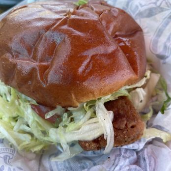 The Dog House - Crispy fish sandwich - Hot Dogs Near Me - Dennis Port, Massachusetts The Dog House - Crispy fish sandwich - Hot Dogs Near Me - Dennis Port, Massachusetts