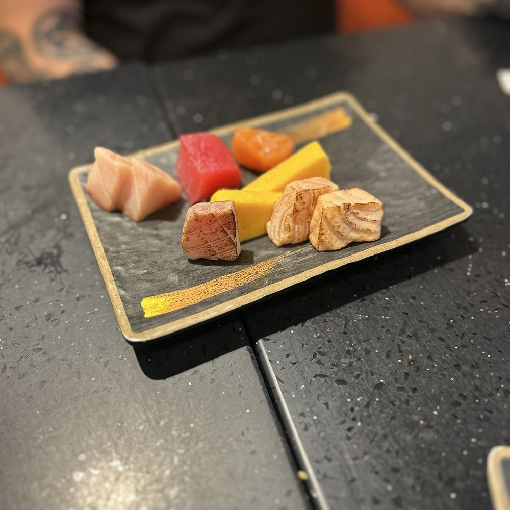 Sushi%AYCE/All You Can Eat - L7 Sashimi Tamago/2Pcs, C14 Sear Salmon Roll/ Raw Fish, R4 Tuna Maki/ Raw Fish our favorites - Sushi Bars Near Me - Seattle, Washington Sushi%AYCE/All You Can Eat - L7 Sashimi Tamago/2Pcs, C14 Sear Salmon Roll/ Raw Fish, R4 Tuna Maki/ Raw Fish our favorites - Sushi Bars Near Me - Seattle, Washington