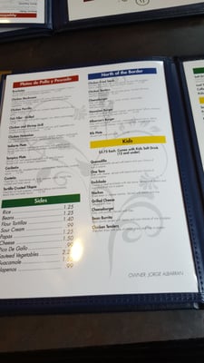 Menu photo 6 Albarran's Mexican Bar & Grill Lubbock, TX