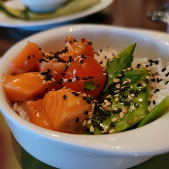 Asiana - Salmon poke bowl! Yum! - Chinese Near Me - Playa del Carmen, ROO