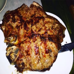 Mangiafueco - Und hier das Prunkstück 1,6 kg einFlorentiner Steak,hab es mit meiner Frau geteilt  haben es aber nicht geschafft
