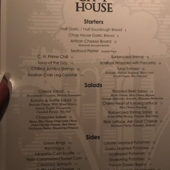 Arroyo Chop House - Menu - Steakhouses Near Me - Pasadena, California Arroyo Chop House - Menu - Steakhouses Near Me - Pasadena, California